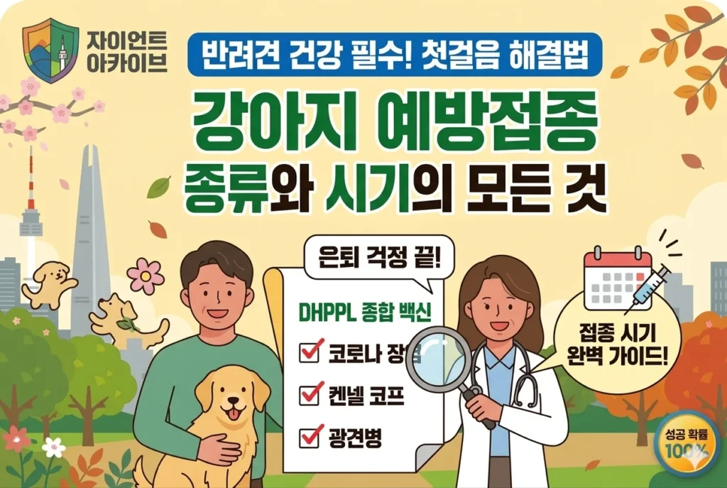 강아지 예방접종 종류와 시기 백신 총정리