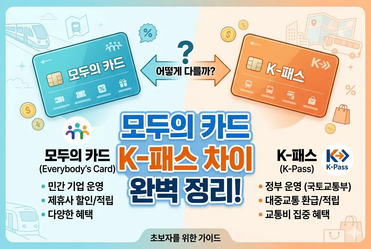 모두의카드-K패스-차이점-정리