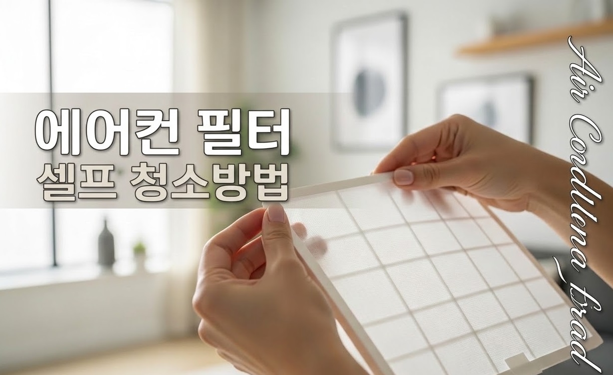 에어컨 필터 셀프 청소방법