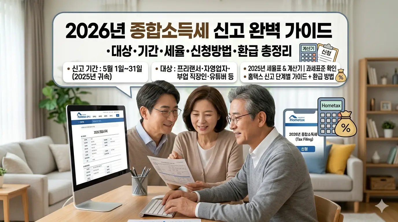 2026년-종합소득세-신고-계산기-기간-세율-신청방법-환급-총정리