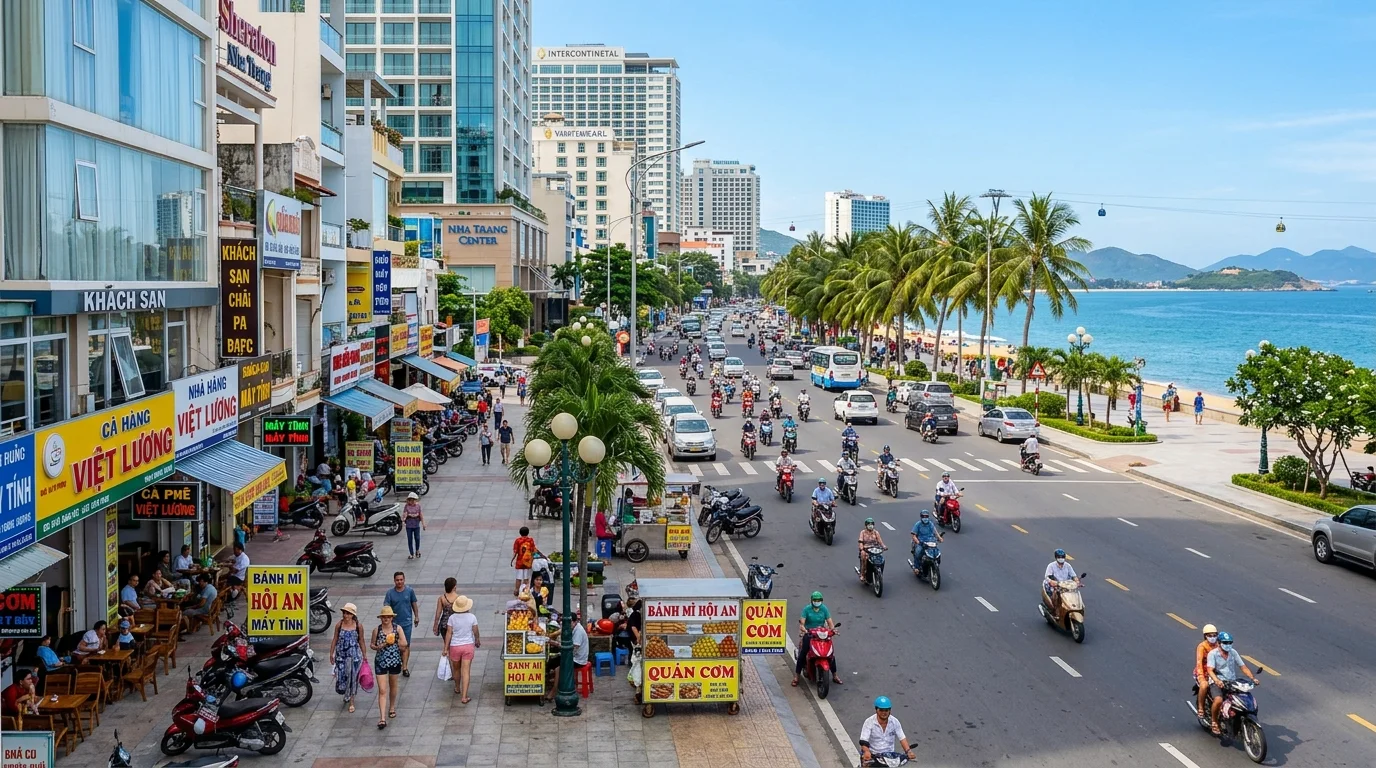 나트랑 시내 중심가 비엣롱 쩐푸 거리 숙소