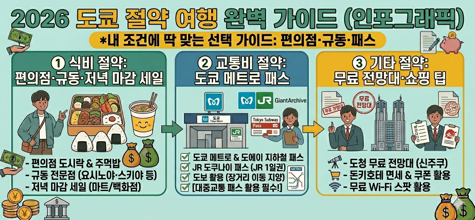 도쿄 여행 경비 절약 꿀팁