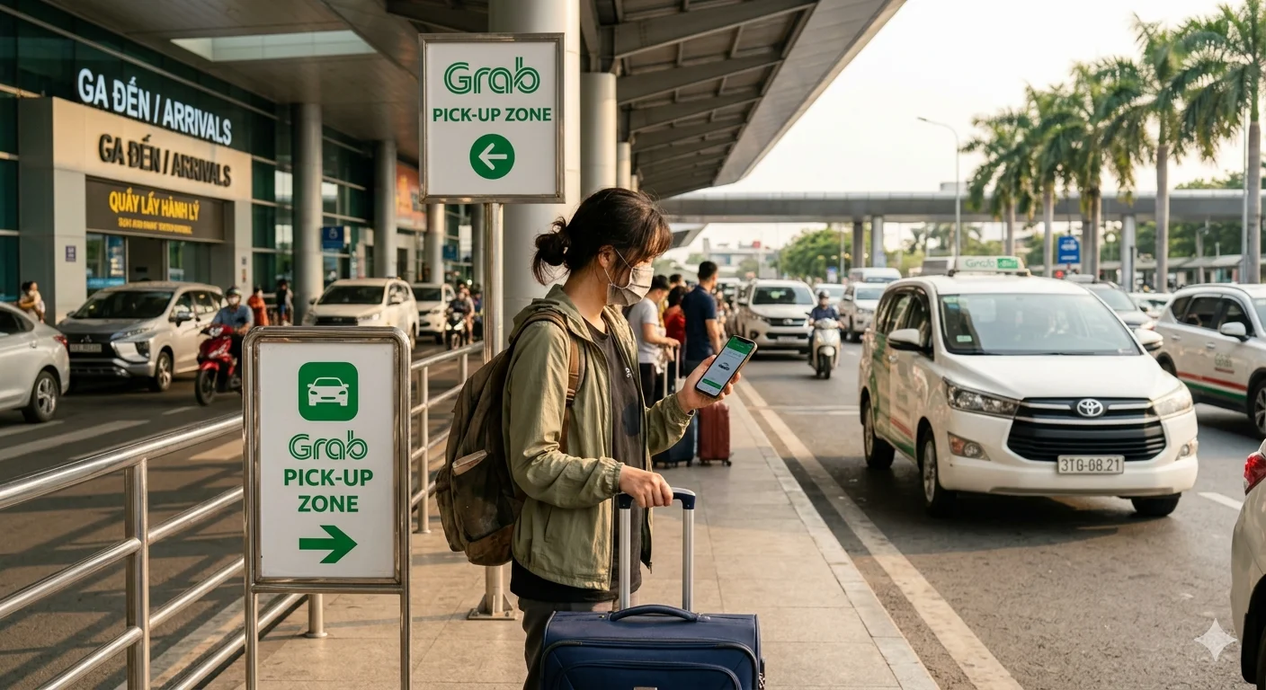 베트남 공항 그랩 픽업존 안내