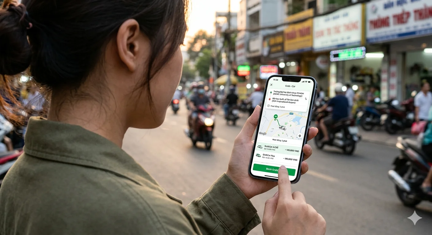 베트남 그랩 앱 화면 호출 방법