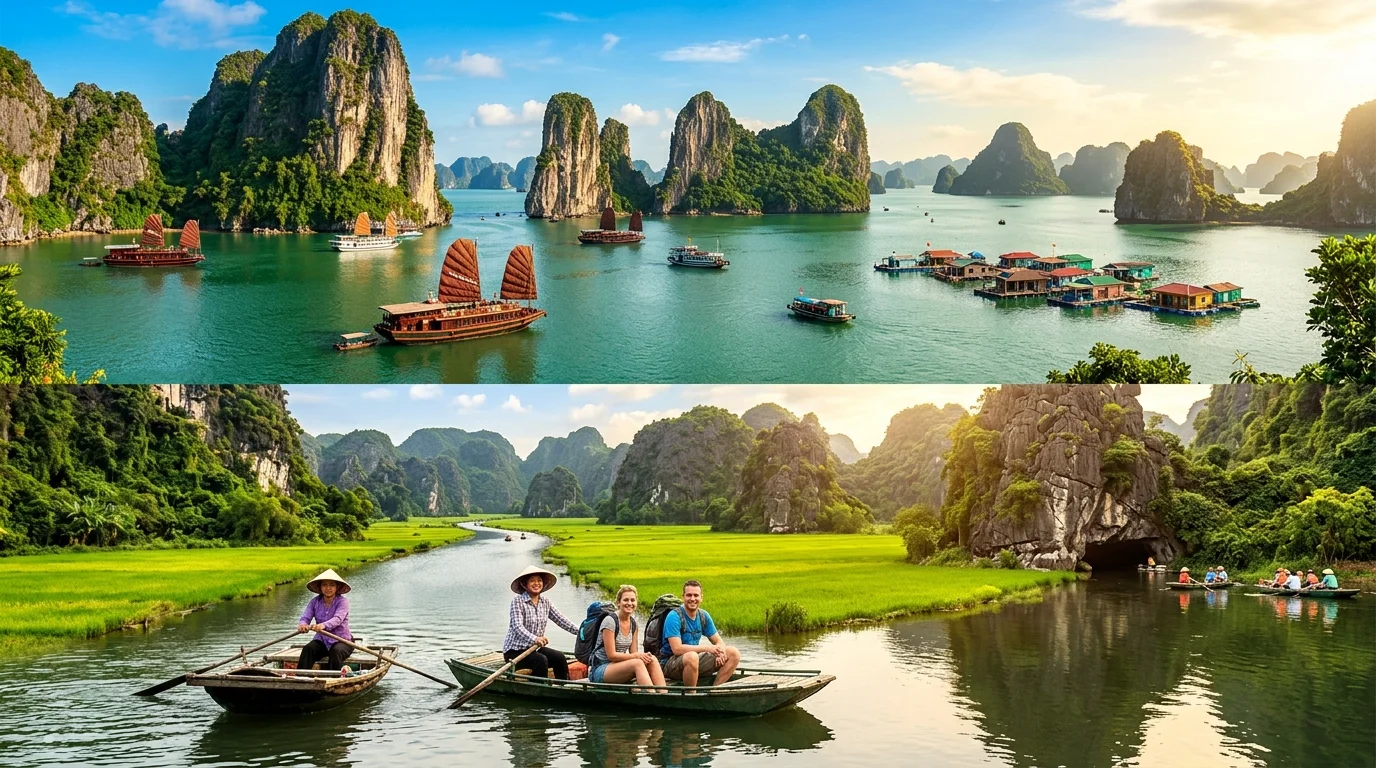 베트남 하롱베이 닌빈의 그림같은 풍경