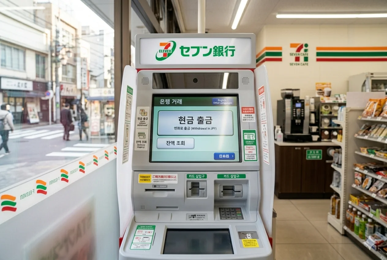 일본 세븐일레븐 ATM 수수료 없이 출금하기