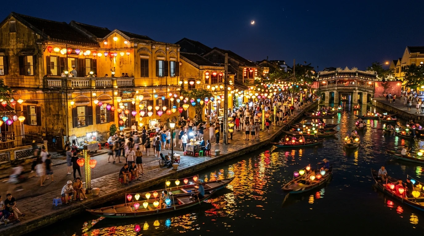 호이안 야시장 풍경