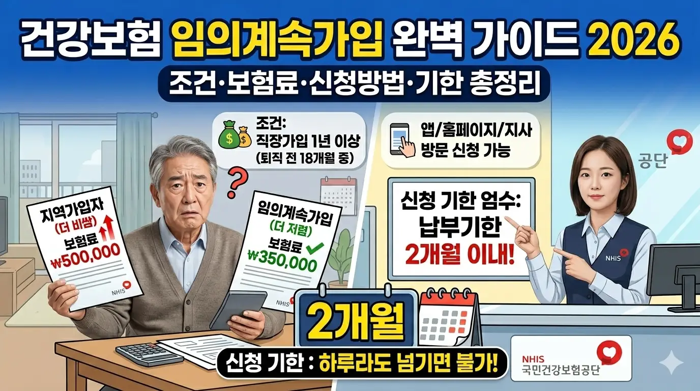 2026-건강보험-임의계속가입-조건-보험료-신청방법-기한-총정리