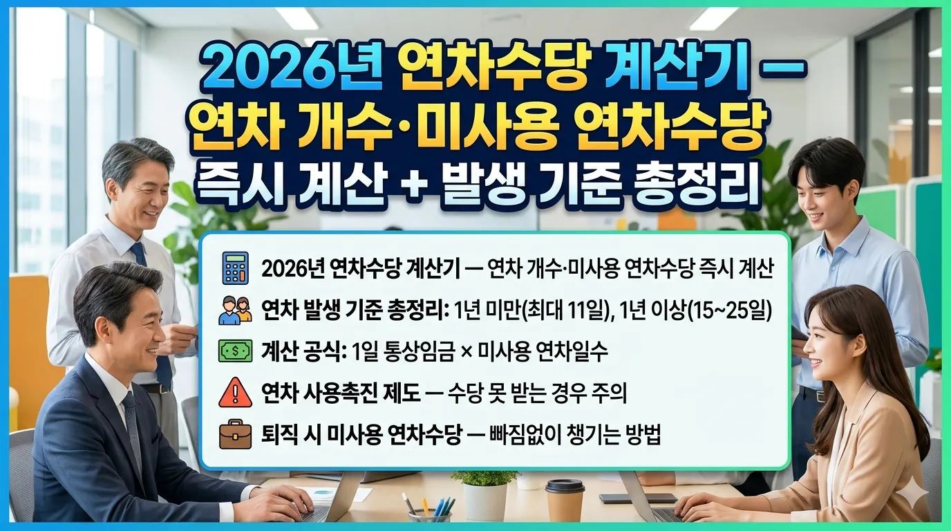 2026년-연차수당-계산기-연차-개수-미사용-연차수당-발생